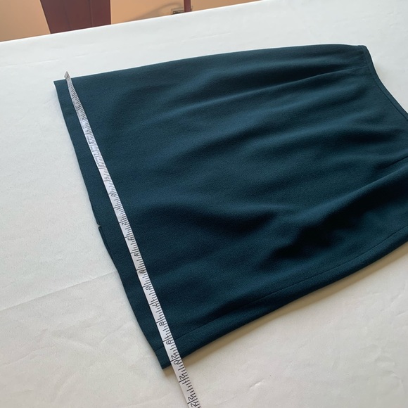 Jones New York pencil skirt pure wool dark teal size 10 - Picture 7 of 12